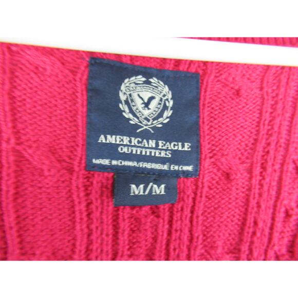 American Eagle medium pink v-neck sweater - Picture 3 of 3